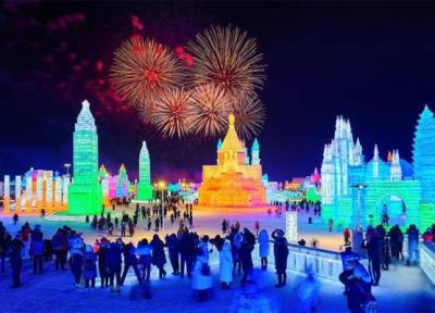 هاربین، بزرگترین فستیوال برف و یخ در چین شروع شد